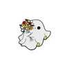 Insignia de Halloween Dibujos Animados Aleación Pintada Punto Diamante Serie Oscura Fantasma Calabaza Diablo Ropa Bolsa Accesorios Broche
