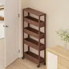 Estante de Almacenamiento de Pie Detrás de la Puerta, Carrito Móvil para Sándwiches, Refrigerador, Gabinete para Espacios Estrechos, Baño, Cocina, Estante de Almacenamiento para Sala de Estar
