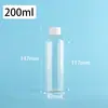 10/20/50/500ml Atacado Transparente PET Pequena Tampa Branca Garrafa Plástica Garrafa Dosadora Garrafa de Amostra Selada