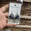 Pendientes de Pieza Bordada Vintage Bordados a Mano de Estilo Étnico de Moda, Colgantes de Oreja Pequeños Cortos con Borlas, Joyería de Plata Miao de Yunnan para Mujeres
