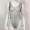 Novo Produto Mais Quente da Amazon Biquíni de Praia Transfronteiriço Malha Strass Macacão Rede de Pesca Biquíni Sexy de Garota Quente