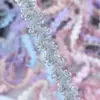 1,0 cm Flor de Coroa de Nylon Elástico Bidirecional Acessórios Artesanais DIY Acessórios para Roupas Íntimas Elástico de Borda de Botão