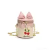 Bolsa Infantil Linda Princesa Lazo Bolso Cubo Niña Moda Bolso Cruzado Niña Bebé Monedero de Mano