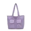 Bolsa de Lona de Gran Capacidad para Mujer 2025 Nuevo Estilo Estudiante Universitario Viaje Diario Bolsa para Computadora Bolso Cruzado Simple Bolso de Hombro