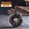 Collar con Colgante de Hebilla de la Paz de Obsidiana Hielo Signo del Zodíaco para Hombre Collar para Mujer Año del Zodíaco Tigre Colgante Patronus