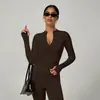 Chaqueta fina de yoga superventas transfronteriza, secado rápido, con cremallera, chaqueta corta para mujer, otoño/invierno, de alta gama, corte ajustado, entallada en la cintura