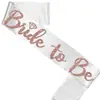 Punto Caliente Fábrica Fiesta de Novia Diadema para el Cabello Set de Cinturón de Etiqueta para Fiesta brideTO BE Cinta Color Oro Rosa