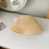 Sombrero de Pescador de Punto Calado Estilo Japonés para Mujer, Nuevo de Verano 2026 Transpirable Sombrilla Protección Solar Sombrero de Pescador