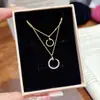 Colar Europeu e Americano de Dia dos Namorados Transfronteiriço, Joia Elegante e Simples, Corrente de Clavícula Exquisita de Nicho Ins Francesa Versátil
