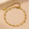 BS0026 Pulsera de cadena cubana minimalista transfronteriza europea y americana, nueva pulsera de joyería de cadena geométrica multicapa para mujer
