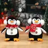 Decoraciones Navideñas Transfronterizas Muñeco Pingüino Enano Colgante Muñeca Infantil Regalo Adornos para Ventana de Fiesta