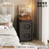 Criado-mudo em forma de arco com puxador de bolinha macio e fofo para quarto de menina, com armazenamento em camadas para abajures, joias e itens diversos