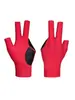 Guantes de Billar Empacados Individualmente Grado de Alta Gama Negros Transpirables Elásticos Sin Dedos Antideslizantes Seda de Hielo Privados de Tres Dedos Accesorios de Billar