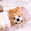 Acessórios de Pelúcia Urso Marrom e Coelho Branco, Broches Fofos, Roupas Infantis, Chapéus, Meias, Acessórios, Pingentes que Fazem Barulho, Chaveiros