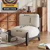 Estilo Creme Francês Sala de Estar Cadeira de Sofá Individual Cadeira Casual Gordinha Pequeno Apartamento Lã de Cordeiro Sofá Preguiçoso FCS