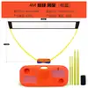Soporte Portátil para Red de Voleibol de Playa para Entrenamiento de Secundaria, Poste Multifuncional de 4m para Red de Voleibol, Soporte Móvil para Uso Dual de Voleibol y Bádminton al Aire Libre