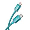 Cable de datos tipo C de doble cabezal con carga rápida Jingyao de 120 W, puerto PD, compatible con Apple 15 y Huawei.