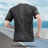 Camiseta Deportiva Transfronteriza para Hombre, Nuevo Estilo de Verano, Secado Rápido, Manga Corta, Holgada, Transpirable, para Correr, Fitness, Ropa de Entrenamiento Casual, Manga Media