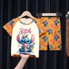 Pijamas de Verano para Niños al por Mayor Trajes de Manga Corta y Shorts para Niños Mayores Dibujos Animados Lindos Ropa de Casa para Bebés Niñas