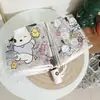 Guarda-chuva Transparente com Design de Gato Branco, Totalmente Automático, Estilo Anime, Manual, Fofo, Alto Valor Estético, Dobrável, para Influenciadoras Femininas, Crianças, Desenhos Animados, Estudantes
