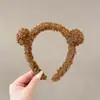2026 Nova Faixa de Cabelo Doce para Mulheres Outono Inverno Faixa de Cabelo com Máscara Fofa Acessórios de Cabelo Ursinho Toque de Luxo Top de Caveira Faixa de Cabelo