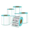 Papel térmico para etiquetas impermeable, resistente al aceite y al calor, papel para impresión de códigos de barras 60x40, pegatinas de etiquetas adhesivas, etiquetas de precios, en stock