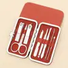 Cortauñas de Celebridad de Internet de Dibujos Animados de 7 Piezas Fabricante Herramientas Portátiles de Manicura y Pedicura Set de Cortauñas para el Hogar