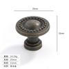 Armario Antiguo Estilo Europeo Manija Bronce Antiguo Un Agujero Manija Simple para Puerta de Cajón Manija Pastoral para Puerta de Armario