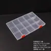 Caja de Plástico Transparente Engrosada Fija de 15 Compartimentos 24 Compartimentos Caja de Almacenamiento de Escritorio para Cosméticos Ferretería Equipo de Pesca Caja de Empaque para Joyería