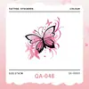 Lindo Colorido Rosa Mariposa Cubre Brazos Tatuaje Adhesivo Nicho Simple Mariposa Larga Duración Impermeable Tatuaje Adhesivo para Mujeres