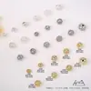 Ouro 14K Preenchido Cor Duradoura Esfera Oca DIY Artesanal Contas Redondas Acessórios para Joias Contas Espaçadoras Material para Contas de Colar e Pulseira