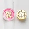 2,2cm Nova Série Sanrio Cabeça de Carimbo de Cera para Selagem Atacado, Animal de Anime Cabeça Esculpida em Latão Sólido