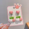 Nuevos Pendientes de Clip para Niñas Niñas Dulces Dibujos Animados Sanrio Pendientes de Gama Alta Pendientes Amigables para las Orejas de las Niñas Sin Piercing
