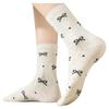 Otoño e invierno nuevos productos punto hilo lazo calcetines dulce viento académico calcetines de tubo serie miu viento ballet calcetines largos al por mayor