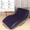 Sofá Inflável Ergonômico em Forma de S para Uso Externo e Interno, Impermeável, Resistente ao Desgaste, Cadeira de Descanso Inflável Confortável para Preguiçosos