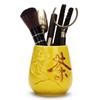 Acessórios para Conjunto de Chá Kung Fu Ébano Cerimônia do Chá Seis Cavalheiros Conjunto Completo para Fazer Chá Pote de Cerâmica Pinça de Chá Colher Madeira Maciça