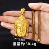 Colgante de Cabeza de Buda Estilo Palacio de Moda, Collar Vintage de Oro Arena Vietnamita, Diseño Audaz para Hombres y Mujeres, Joyería de Retención de Color Duradera
