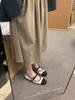 Zapatos Mary Jane Estilo Tweed para Mujer 2025 Primavera y Verano Nuevos Zapatos Planos Estilo Francés con Combinación de Colores Punta Redonda Zapatos Pequeños de Piel
