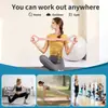 Entrenador de resistencia elástica, entrenador de resistencia en forma de 8, ejercitador de hombros y espalda, herramienta para fortalecer los músculos de las manos y las piernas, equipo de fitness para el hogar
