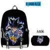 2021 Novo Anime Periférico Estudante do Ensino Médio Impressão 3D Conjunto de Mochila Concisa Legal Masculina e Feminina