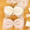 Cinta de Malla Fresca Accesorios de Moño de Perlas Flor de Tela Hecha a Mano Hilo Tejido Tela de Organza Accesorios de Ropa DIY