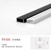 Perfil de Aluminio para Luz Lineal, Canaleta de Aluminio para Luz de Aleación de Aluminio, Canaleta de Aluminio para Luz Lineal, Luz Lineal de Techo de Doble Párpado, Canaleta de Aluminio para Luz Lineal