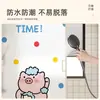 Pegatinas de Animales Lindos para Vidrio de Baño, Translúcidas y Opacas, Película de Vidrio Esmerilado Anti-Espionaje de Dibujos Animados Anime para Ventanas de Baño