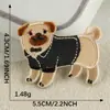 Nuevos Pegatinas Bordadas Originales de Animales de Dibujos Animados Cachorro Venta Directa de Fábrica Accesorios Decorativos DIY para Ropa Funda de Teléfono Móvil Pegatinas de Tela