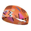 Moda Europea y Americana para Mujer, Estampada, para Viaje, Fiesta, Absorbente de Sudor, Transpirable, para Yoga, Running, Fitness, Deportes, Cinta para la Cabeza