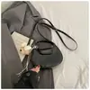 Bolsa de Mão Tendência Estilo Coreano com Formato de Dumpling para Mulheres, Novo Modelo Primavera 2026, Alto Valor Estético, Sensação Única e Relaxada, Bolsa de Ombro Único Transversal