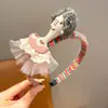Diadema de Tejido de Lana para Niños Muñeco de Tela Perro de Nariz Larga Diadema para Niña No Aprieta la Cabeza y No Presiona el Cabello Accesorio para la Cabeza de Niña