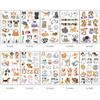 Pegatinas de tatuajes para mascotas, impermeables, para niños, dibujos animados, lindo gato, cachorro, equipo, linda pareja de mascotas, suministros temporales para exhibición