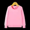 Suéter delgado de color liso ropa de invierno para niños primavera manga larga cuello redondo jersey camiseta versátil prenda interior estilo coreano top de moda