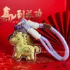 Nuevo Llavero de Caballo Pequeño Princesa de Oro Puro Colgante Creativo de Dibujos Animados Popular al por Mayor Encanto para Teléfono